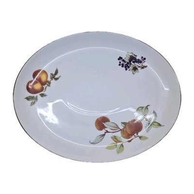 Royal Worcester Evesham Vale 15 x 12 Zoll große ovale Platte/Platte