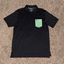 The Chive Travis Matthew Golf Polo Black Green Mens Shirt Size XL