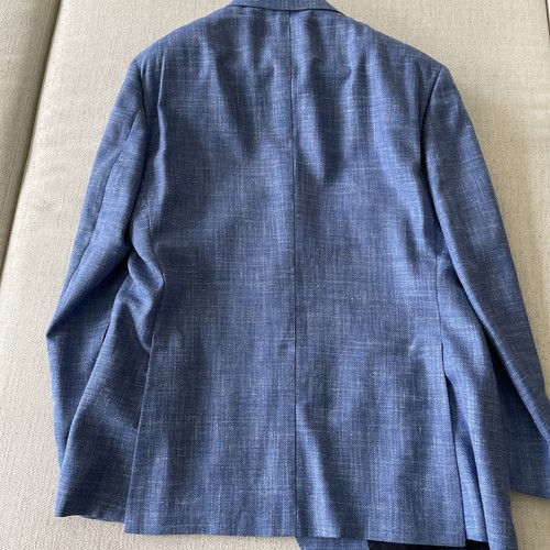 Brioni Denim Blue, Wool / Silk / Linen Sport Coat, 54R, $6700 - Picture 11 of 12