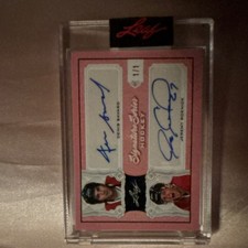 Leaf Signature Series Dual Signatures Savard Roenick SSD-09 1/1 Autograph