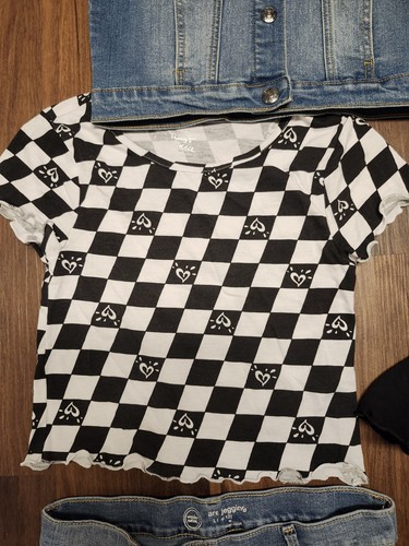 Girls Sz 10 to 12 Mixed 10 Pc Lot Tops, Jeggings, Vest, Crop Tops, Skort, Etc. - Picture 3 of 11