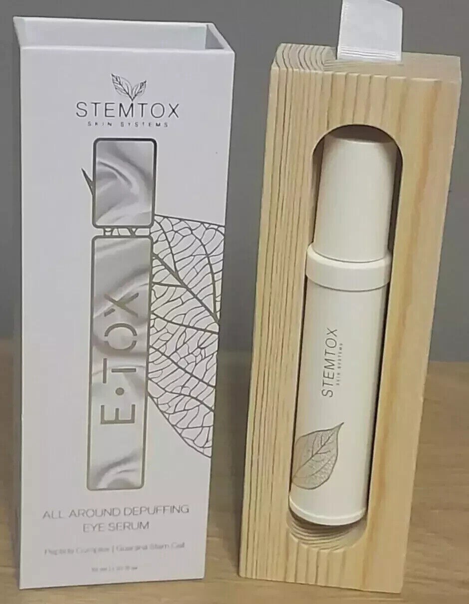 STEMTOX E*TOX ALL-AROUND DEPUFFING EYE SERUM 30ML/1.01OZ BRAND NEW