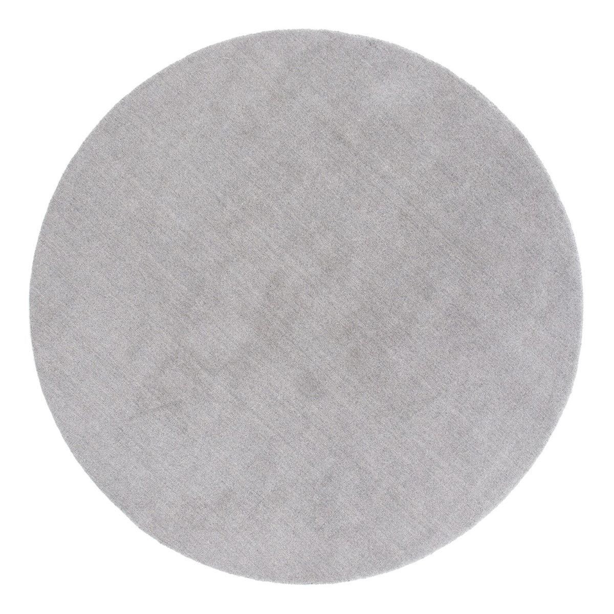 Tapis décoratif rond en laine gris clair 200cm Ulla