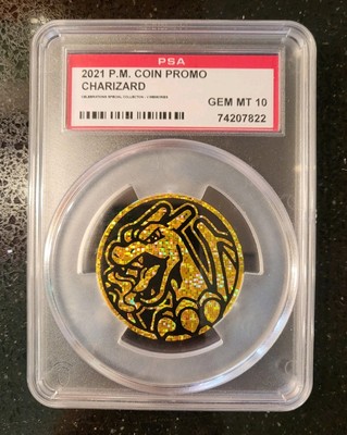 Pokemon Celebrations Special Collection V Memories Charizard Coin