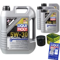 Mann Inspektionspaket 8L Liqui Moly Special Tec 5W-30 FüR Nissan NP300 Navara