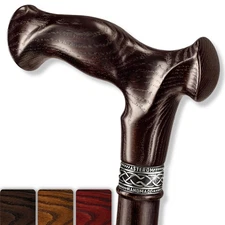Walking Cane - Handmade, Ergonomic, Canes for Men - Wooden Walking Sticks for...