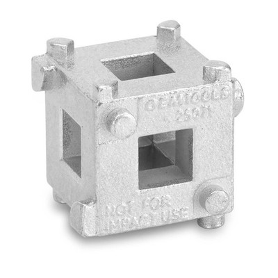 OEMTOOLS 25071 Rear Disc Brake Piston Tool, Caliper Cube, Silver