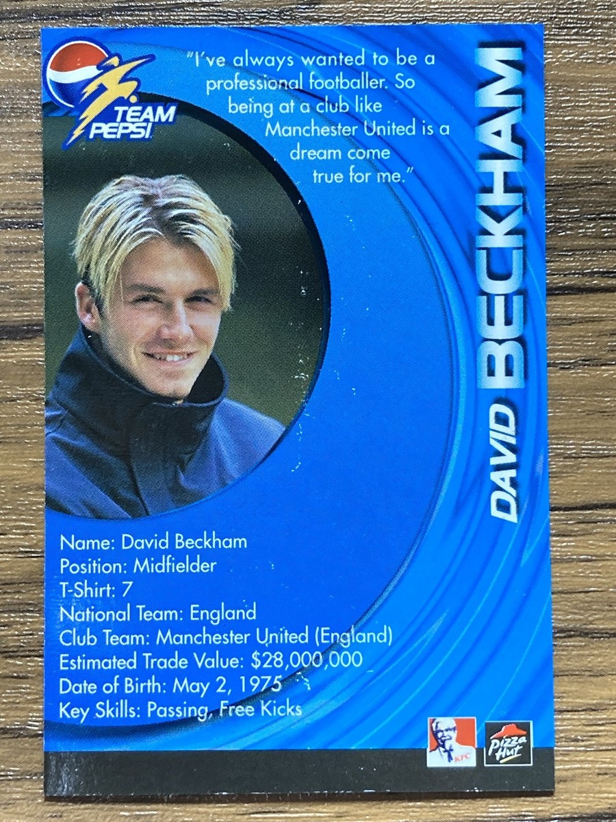 ベッカム　TEAM PEPSI チームペプシ PEPSI ベッカム缶発売
