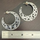 LAGOS SS Lg Open Filigree Hoop Earring — photo 1