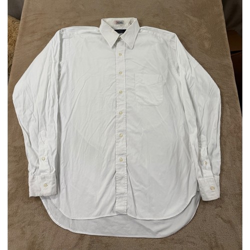 Vintage Gitman Bros for Patrick James Dress Shirt Men's Size 15 1/2 35 White L/S