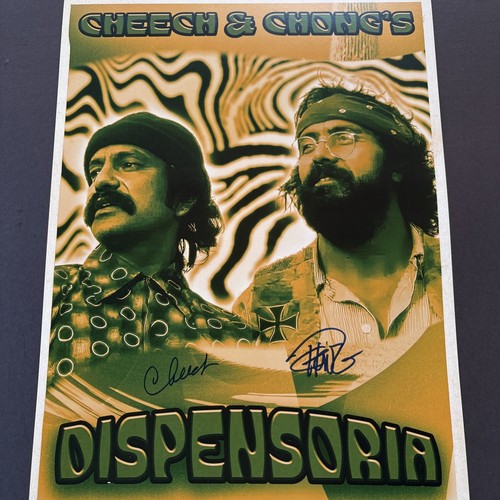 Cheech & Chong Autographed Signed 11X17 Photo - Dispensoria - JSA Hologram - Imagen 3 de 8