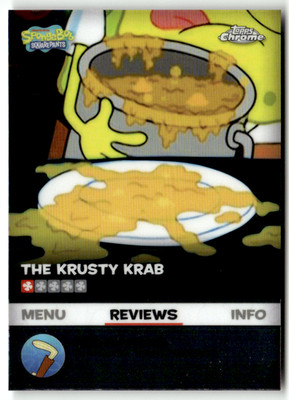 Topps SpongeBob Chrome 2025 No. BB-12 Wow! Soup The Krusty Krab