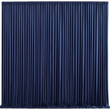 10x10 Ft Navy Blue Backdrop Curtain Wrinkle Free Photo Background Drape Panel