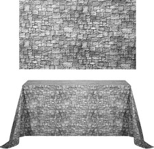 Chuangdi 2 Pcs 4.5 X 9 Feet Stone Wall Backdrop Stone Wall Scene Setter Wallpape