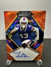 2023 Wild Card Auto Mania AMTH-A Terrel Bernard Orange Rainbow /10 (AU)