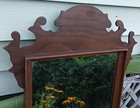 ANTIQUE ENGLISH CHIPPENDALE STYLE VINTAGE WALL MIRROR — photo 2