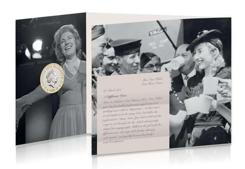 2022 Dame Vera Lynn £2 Two Pounds Brilliant Uncirculated Coin Pack BUNC BU - Picture 6 of 6