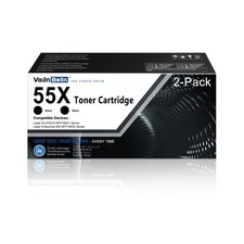55X Black High Yield Toner Cartridge Replacement for HP 55X CE255X 55A CE255A...