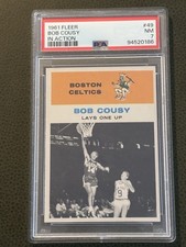 1961 FLEER IN ACTION #49 BOB COUSY PSA 7
