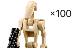 Lego Star Wars Battle Droid Lot Of 100 Minifigures B1 Droids CM