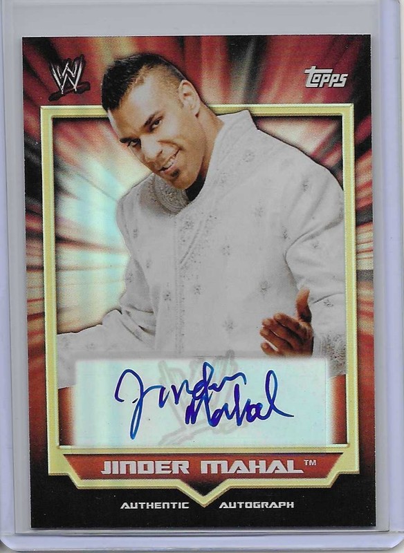 2011 Topps WWE Classic Jinder Mahal Auto Autograph