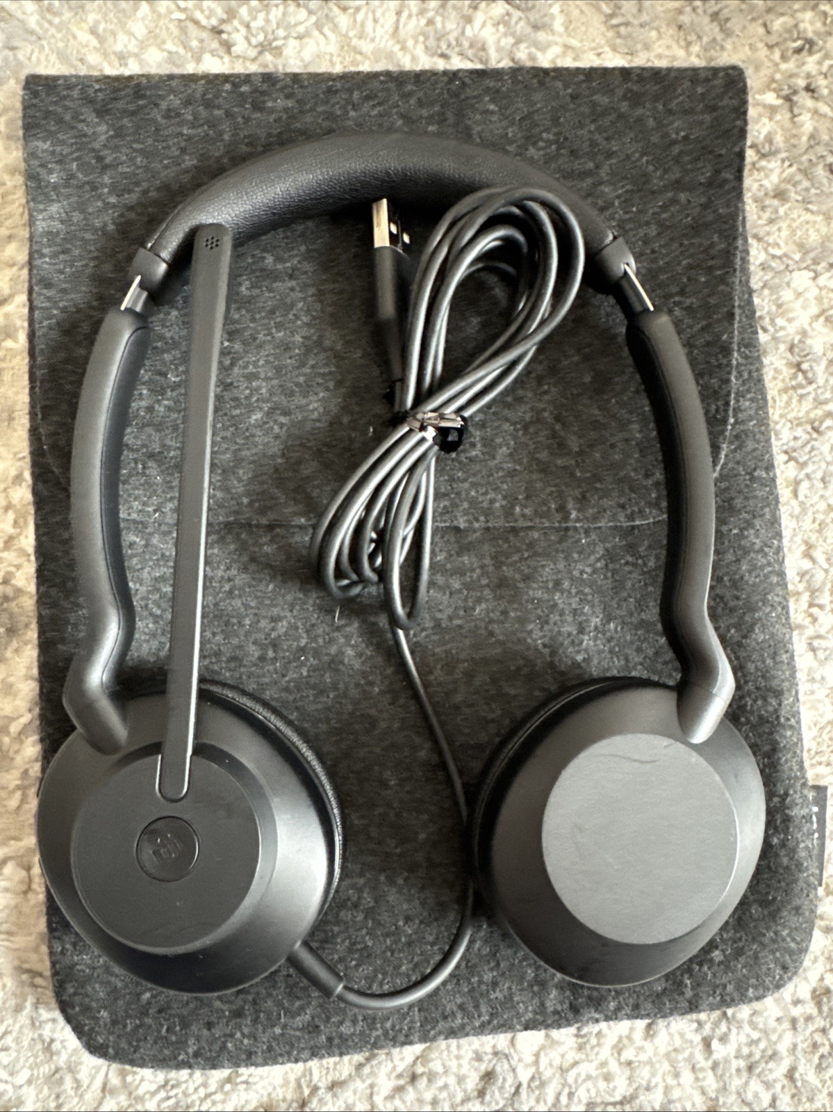 Jabra Evolve2 30  USB-A MS Stereo Corded Headset Headphones -3-