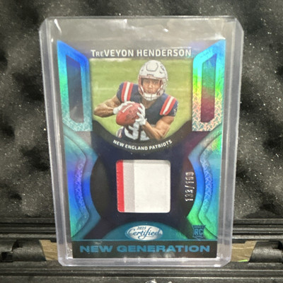 Panini 2025 Certified TreVeyon Henderson Rookie Patch New Generation NGJ-THR /99