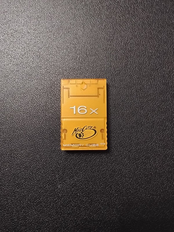 Gamecube Orange 16x Memory Cube Card Mad Catz 1019 Block 233834 GameCube Rare
