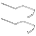 2 Pcs Gutter Bracket Hanger Roof Fixings Iron Holder Support Brackets for