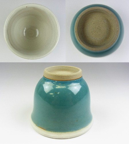 o5034, JPN, ropa Ushinoto, taza de té verde esmalte verde esmeralda. - Imagen 6 de 7