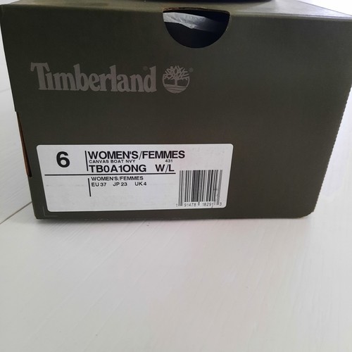Timberland Bootsschuhe Segelschuhe Mokkassin 2-Eye Neu 36 Canvas Blau - Bild 5 von 5