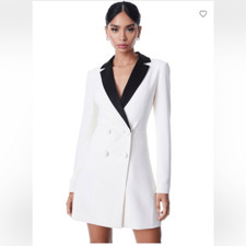 Alice & Olivia Kyrie Tuxedo Blazer Dress NWT