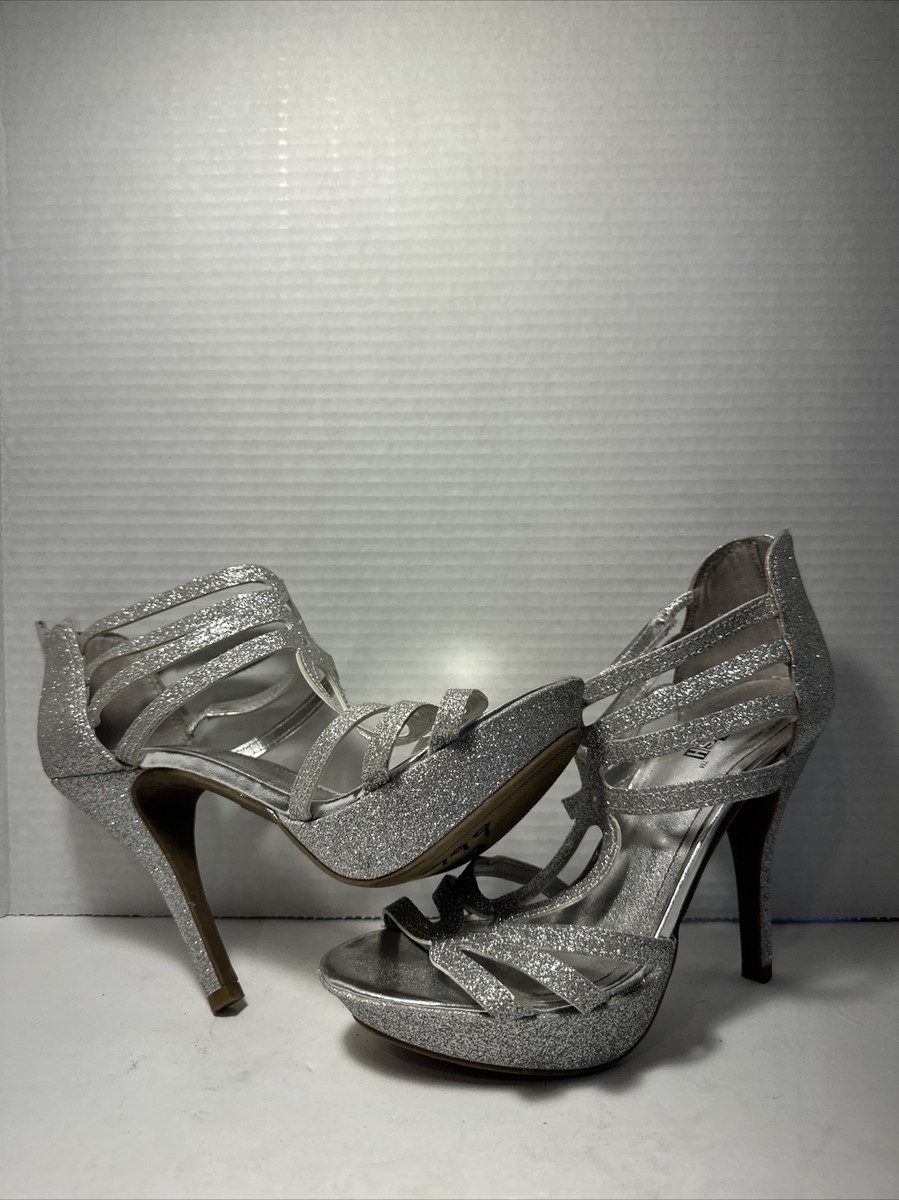 Brash Women's Platform Strappy Gem Stone Sz 8 1/2 Formal Sandal