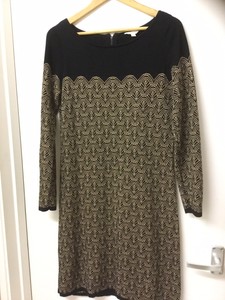 monsoon black knitted dress