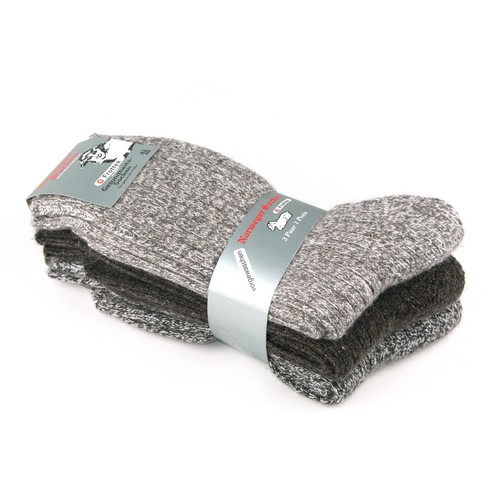 Para hombre Lana Senderismo Calcetines 3 Pares Calcetines Térmicos Calcetín Grueso para Caminar - Imagen 13 de 35