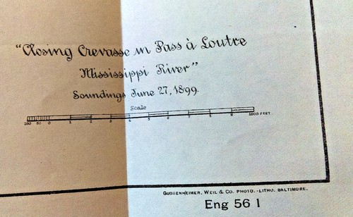 1899 Mississippi River Closing Crevasse in Pass a Loutre Map - Picture 2 of 4