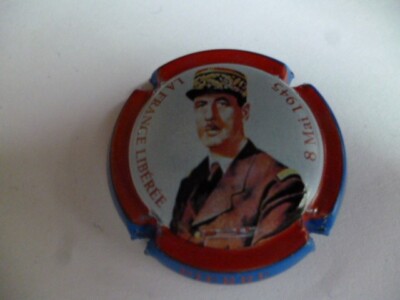 Feldkapsel Pierre MIGNON, General de Gaulle, roter Kreis, ct blau, Nr. 121a