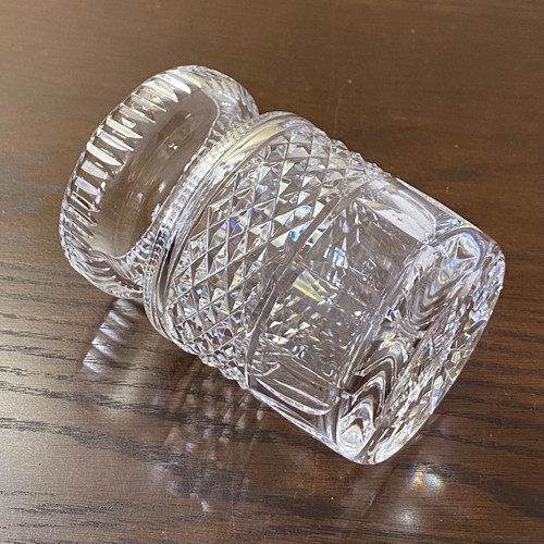 Barattolo miele Waterford Castlemaine Crystal 4 1/4" senza coperchio ~ marmellata o gelatina ~ firmato - Foto 8 di 12