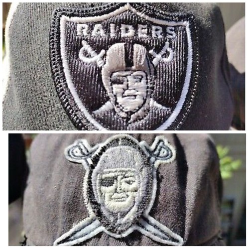 2 Vintage OAKLAND RAIDERS Caps.  LOGO ATHLETIC (Adj) & Reebok. (L/XL)  - Picture 2 of 13
