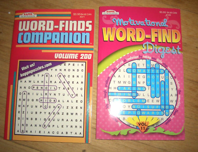 MARKED DOWN--2 New Kappa Word-Find Puzzle Soft Cover Books
