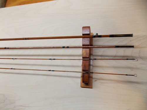 Vintage bamboo fly rod, Heddon Model 17 - Deweys Sport Shop. 8-1/2' - Picture 4 of 11