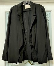 Jason Wu Black Open Front Blazer Jacket, Size S , Made In USA. NWOT
