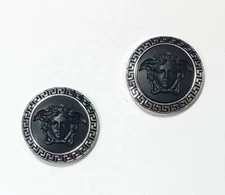 Versace VE 4474U Silver/ Black Medusa Replacement Temples Side Icon Logo Genuine