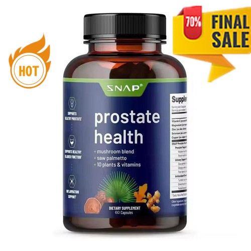 Salud de la próstata con mezcla de hongos sierra palma vitaminas ayuda cápsula - Imagen 5 de 18