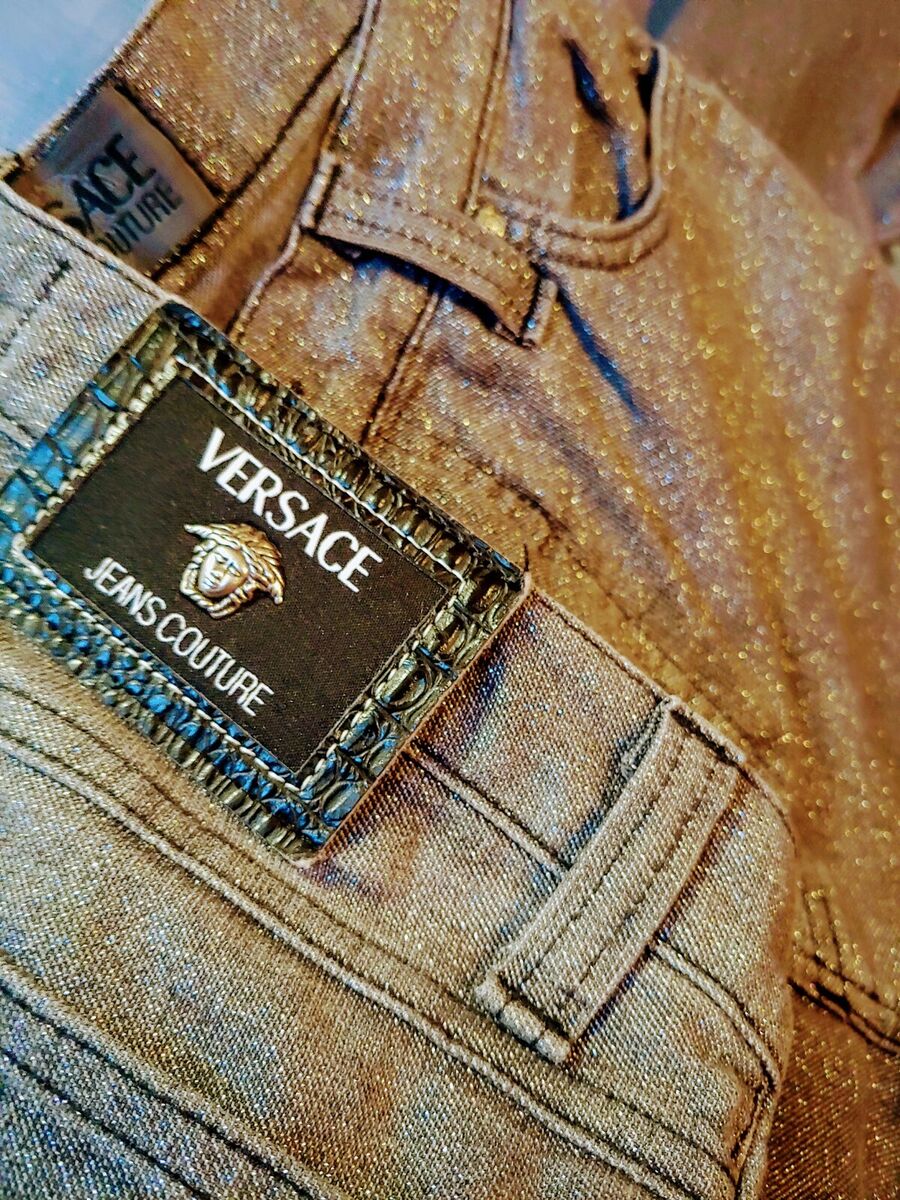 TROUSERS vintage VERSACE Jeans Couture made in Italy TG 30 TROUSERS vintage VERSACE Jeans Couture made in Italy TG 30