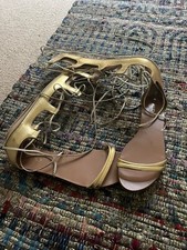 Aldo Gold Gladiator Sandals UK6