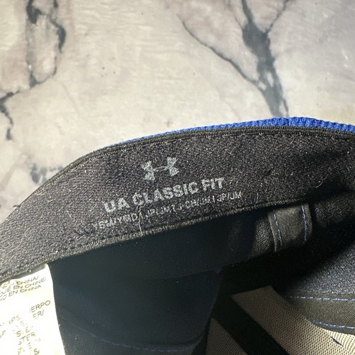 Under Armour Youth Blue and Black Fitted s/m baseball hat Classic Fit - Picture 15 of 16