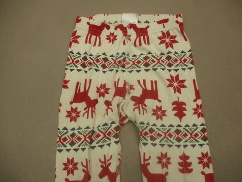 Hanna Andersson Size 4 Girls Christmas 100% Organic Cotton Knit Pajama Pants 643 - Picture 2 of 9