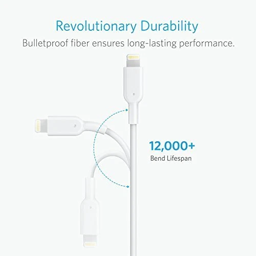 Anker PowerLine II Lightning MFi Certified Cable (6ft), for iPhone 13, 12, 11, X - Image 3 of 4