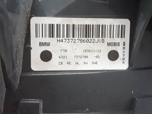 Faro trasero derecho bmw 3 f30 f35 f31 2014 ee. uu. 7372786 inm2844 - Imagen 7 de 8